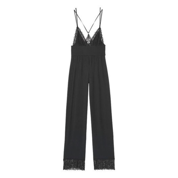 Victoria’s Secret Jumpsuit Women’s Size Small Black Sleepwear Jumpsuit  NWT - Picture 1 of 13
